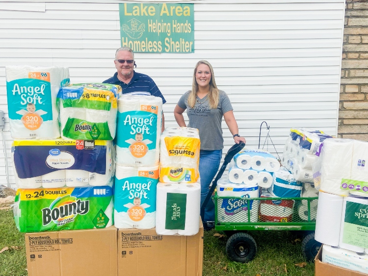 paper drive for the shelter